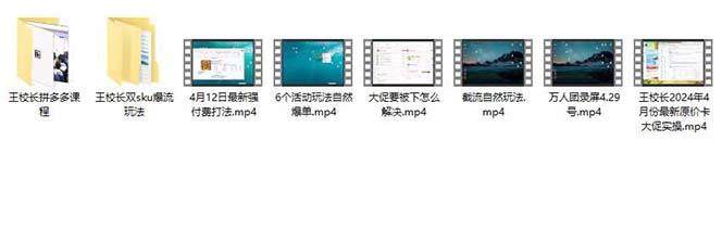 拼多多·实战课:万人团玩法/截流自然流/最新强付费打法/最新原价卡大促